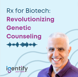 Igentify's tweet photo. Thank you to @chrisleidli for speaking with Dr. Doron Behar, CEO, Igentify, on the Rx for Biotech #podcast.

Listen to the full episode to learn how Igentify produces personalized #geneticcounseling for patients.

https://t.co/Gg4zj8FLYj https://t.co/oAXK9VICDX