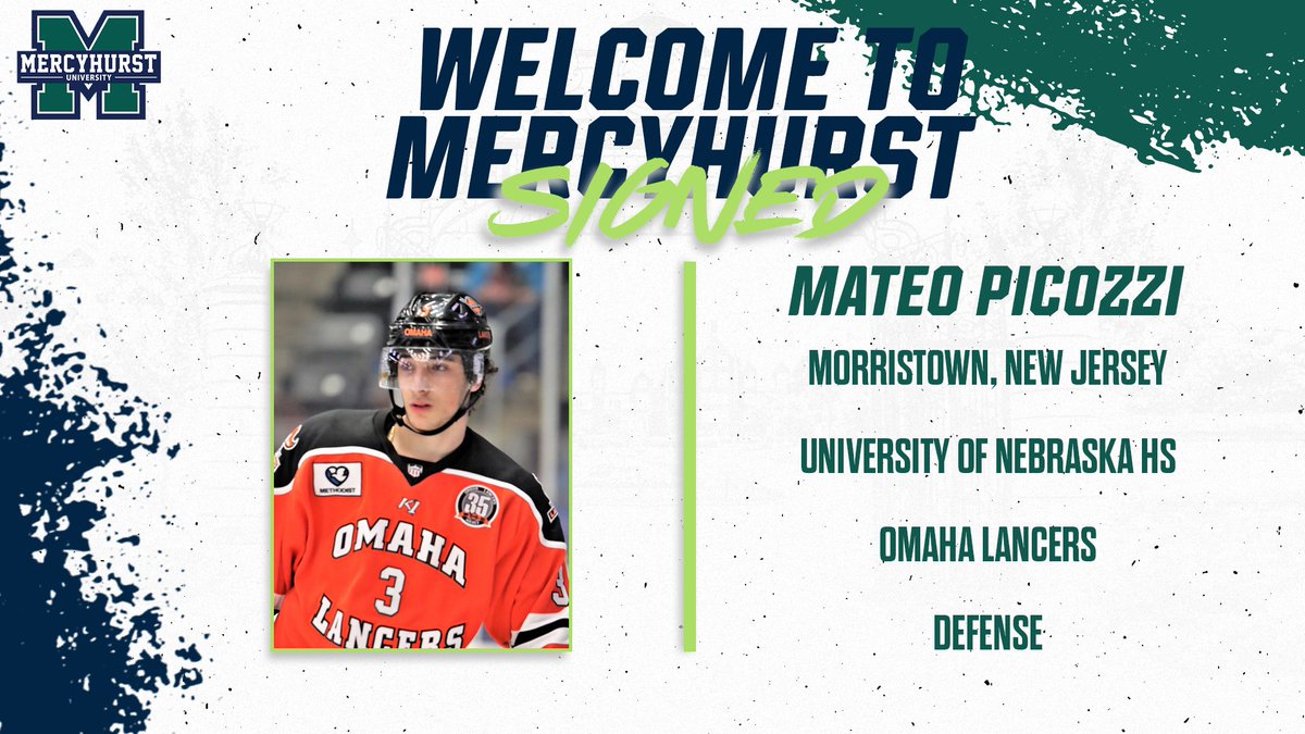 Signed✍️ Mateo Picozzi is coming to Erie from the Omaha Lancers of the USHL! Welcome to Mercyhurst!☘️ #HurstAthletics