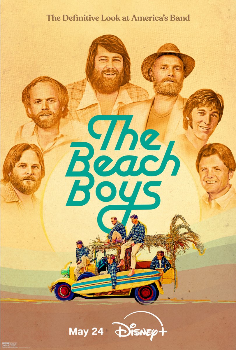 The Definitive Look at America's Band 🎶 Check out this brand-new poster for “The Beach Boys” streaming exclusively on @DisneyPlus May 24, 2024