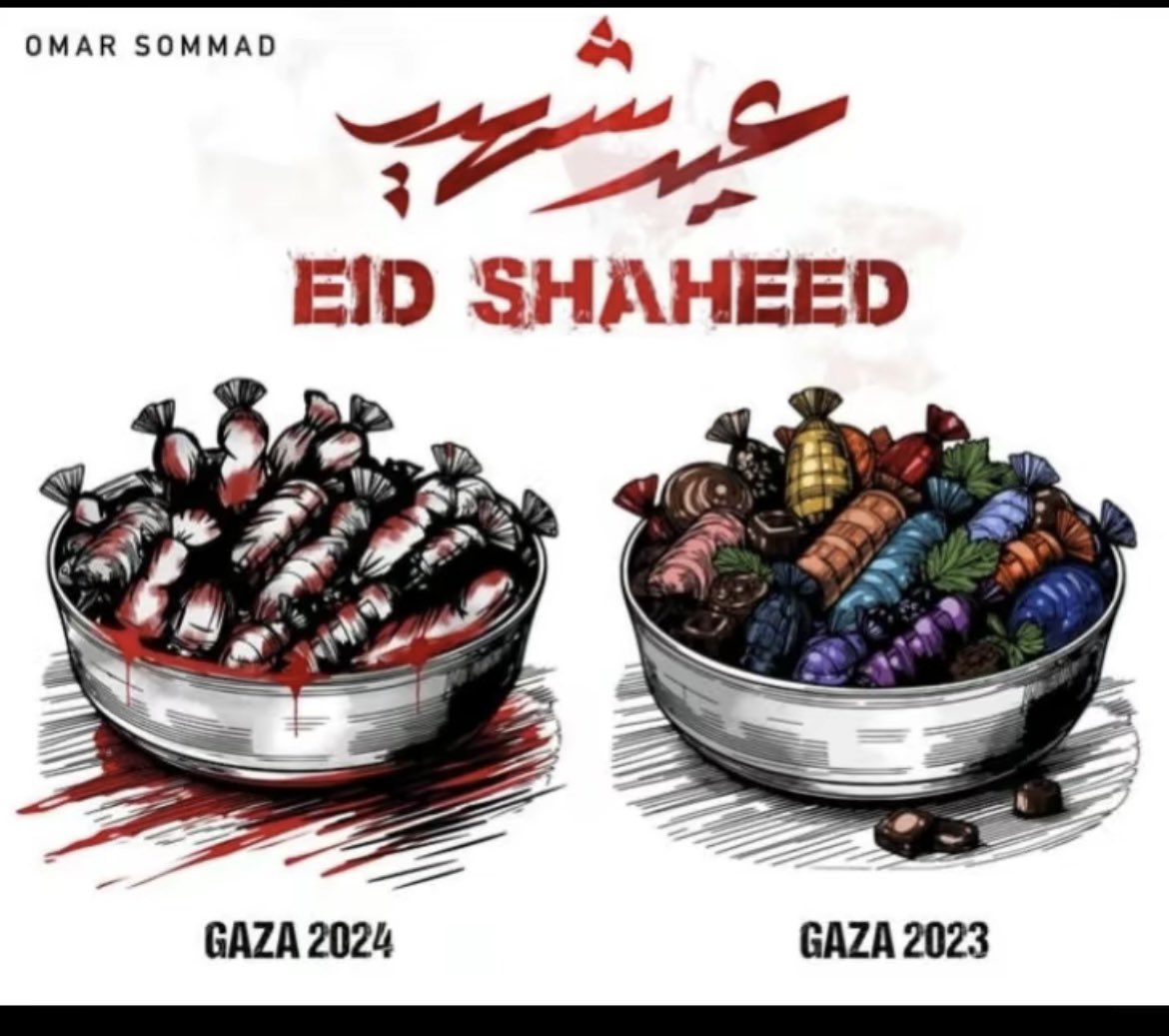 Eid 2023 vs Eid 2024 in Gaza.!🇵🇸💔
#هلال_شوال