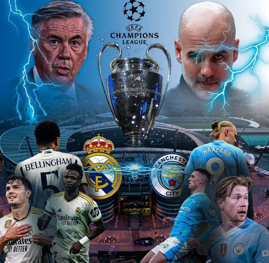 ImNaseer11_'s tweet photo. Clash of titans 🥵
#ManCityvsRealMadrid #ChampionsLeague https://t.co/b5eYampscz