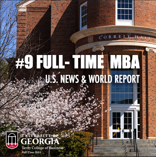 TerryCollege's tweet photo. The Full-Time MBA Program at the @UniversityofGA continues its unmatched rise! 

Go Dawgs!

https://t.co/1fHXrfhmYC https://t.co/DxdS2k2n53