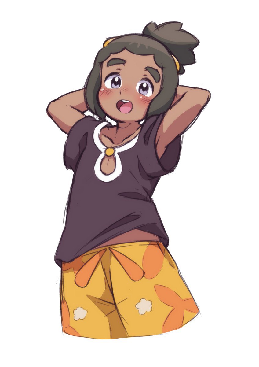 お絵描きできないので落書きしときます
ハウくん 