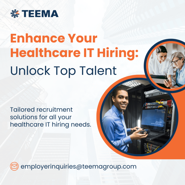 Fuel your Healthcare IT workforce!

Connect with our Healthcare IT recruitment specialists for personalized strategies that captivate the top-tier talent you seek.

Reach out today: employerinquiries@teemagroup.com

#HealthcareTalent #RecruitmentExperts #HealthcareIT
