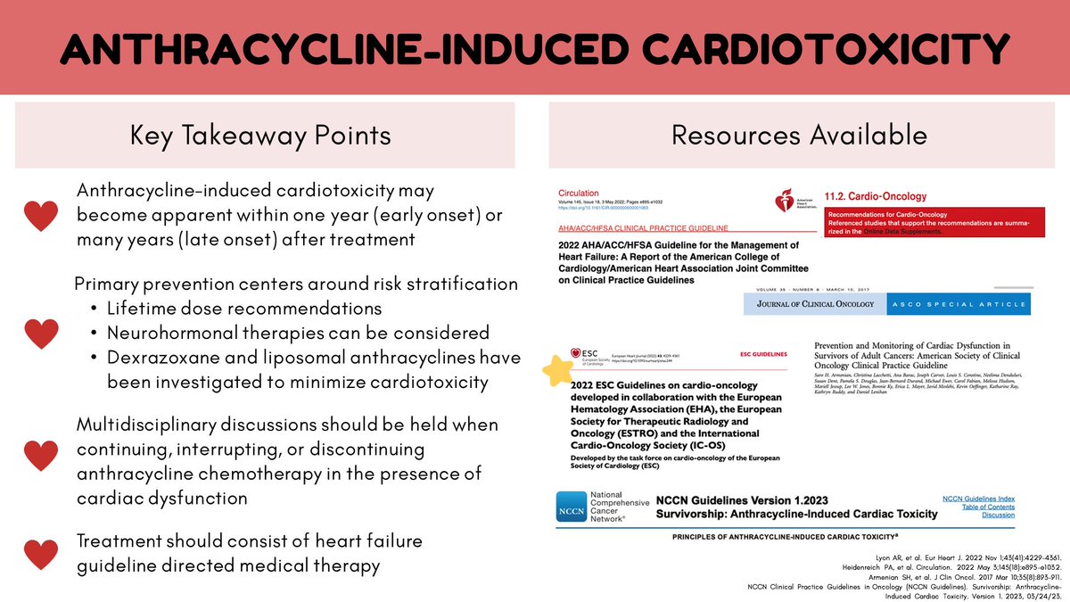 🔴 Anthracycline- Induced Cardiotoxicity!

#ACC24 #CardOnc
#Epeeps #CardioTwitter #EHRA2024
 #CardioEd #Cardiology #FOAMed #meded #MedEd #Cardiology #CardioTwitter #cardiotwitter #cardiotwiteros #CardioEd #MedTwitter #MedX #cardiovascular #medtwitter #FOAMed #paramedic