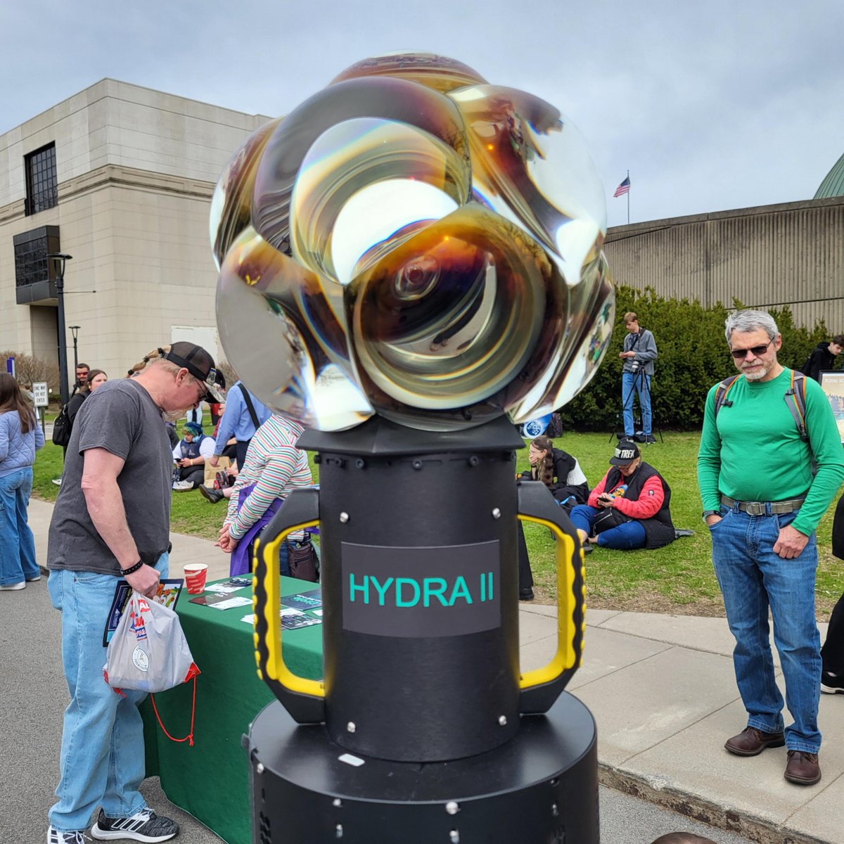 The #GreaterROC community got to see @circleoptics Hydra II for the first time at the @rocRMSC. It was great seeing so many families, students, and community leaders circleoptics.com/hydra-ii/ #camerasystems #innovation #impact #community #STEMeducation