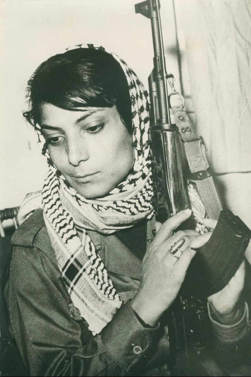 "My historic mission was as a warrior in the inevitable battle between oppressors and oppressed, exploiters and exploited, I decided to become a revolutionary in order to liberate my people and myself."

Happy birthday to the Palestinian resistance icon Leila Khaled.
