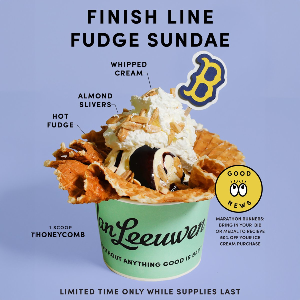 🍨 Van Leeuwen is bringing their signature artisanal ice cream to Boston! Join us at the grand opening of the first Boston-area Van Leeuwen ice cream shop on April 12 at The Street Chestnut Hill! This special event will feature  $1 scoops on April 12 from 2 to 6 p.m!