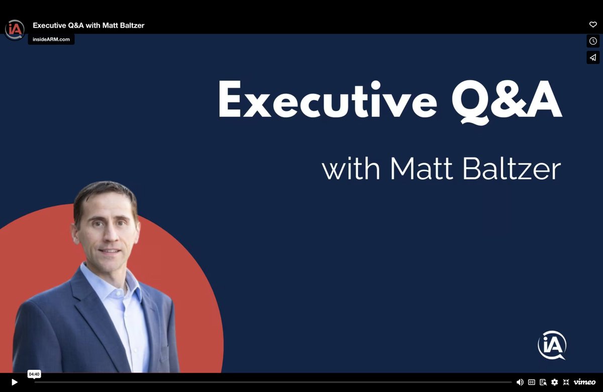 In a Q&amp;A with <a href="/insideARM/">insideARM.com</a>, Experian's Matt Baltzer explains how a solution like Collection Triggers℠ can help debt collectors effectively manage and monitor capacity to pay. Listen to it here: insidearm.com/news/00049811-…