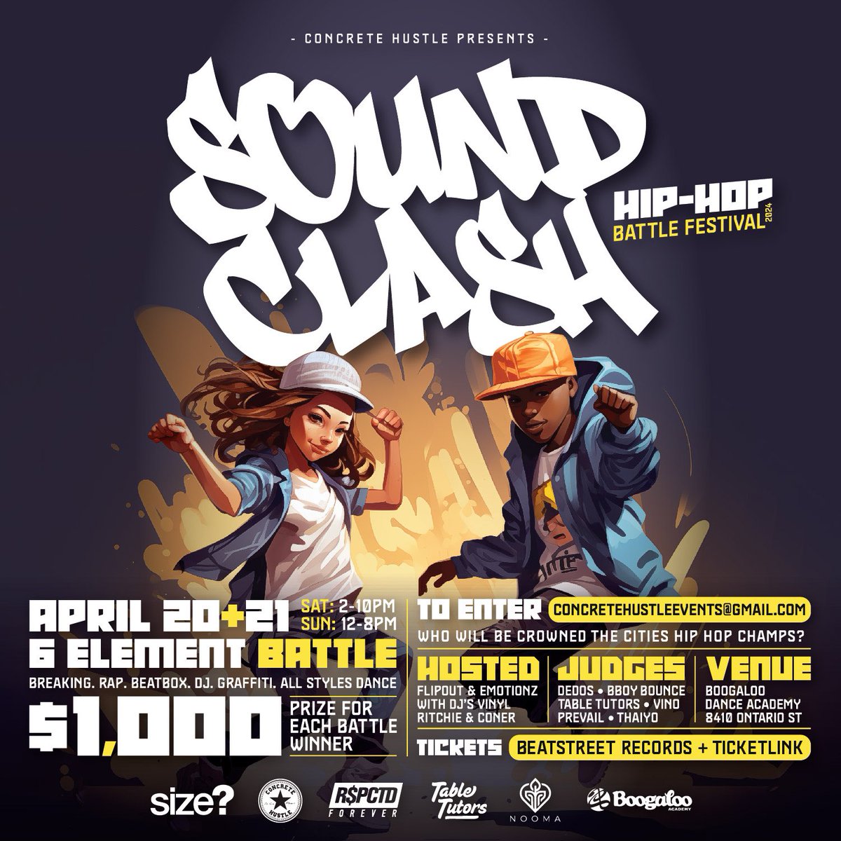 Sound Clash 🎤 All ages Hip Hop Battle festival going down in 12 days!!! Battles in 6 different elements for $1000 prize each (rap performance. Dj. Beatbox. Graffiti. Breaking. All styles dance) 🌊 🌊 🌊