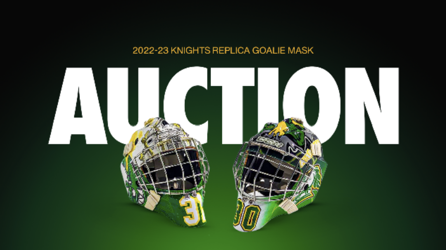 These Replica Goalie Masks are 🔥🔥🔥🔥 Proceeds Benefit the Children's Health Foundation. Bid Here >> bit.ly/OHLKnightsDASH