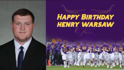 We here @MinnStFootball would love to wish @HenryWarsaw a VERY HAPPY BIRTHDAY! We hope you have a Great Day! #MavFam 🤘🏽😈🎉🎂🥳