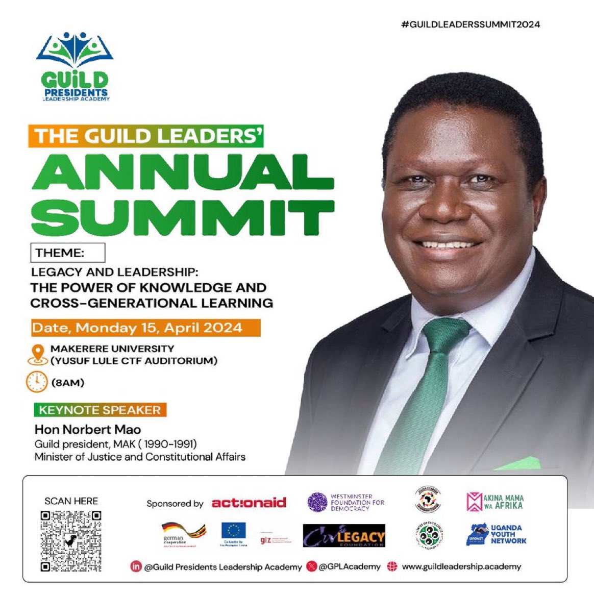 Hon @norbertmao, a true leader with a rich legacy, as a keynote speaker at #GuildLeadersSummit2024. From student leadership to public service, his insights will inspire us all. Don't miss out.