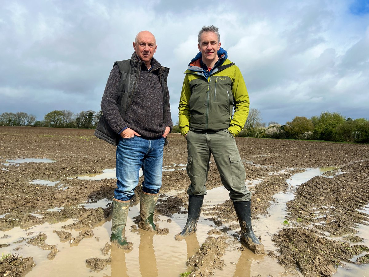 We’ve all moaned about our wet winter but for many farmers it’s been a disaster - the worst they’ve known. Tonight on @BBCTheOneShow I’m with farmer Tim Scott whose fields have been too wet to sow. Harvests will be down significantly, but what will that mean for us all? 7pm BBC1