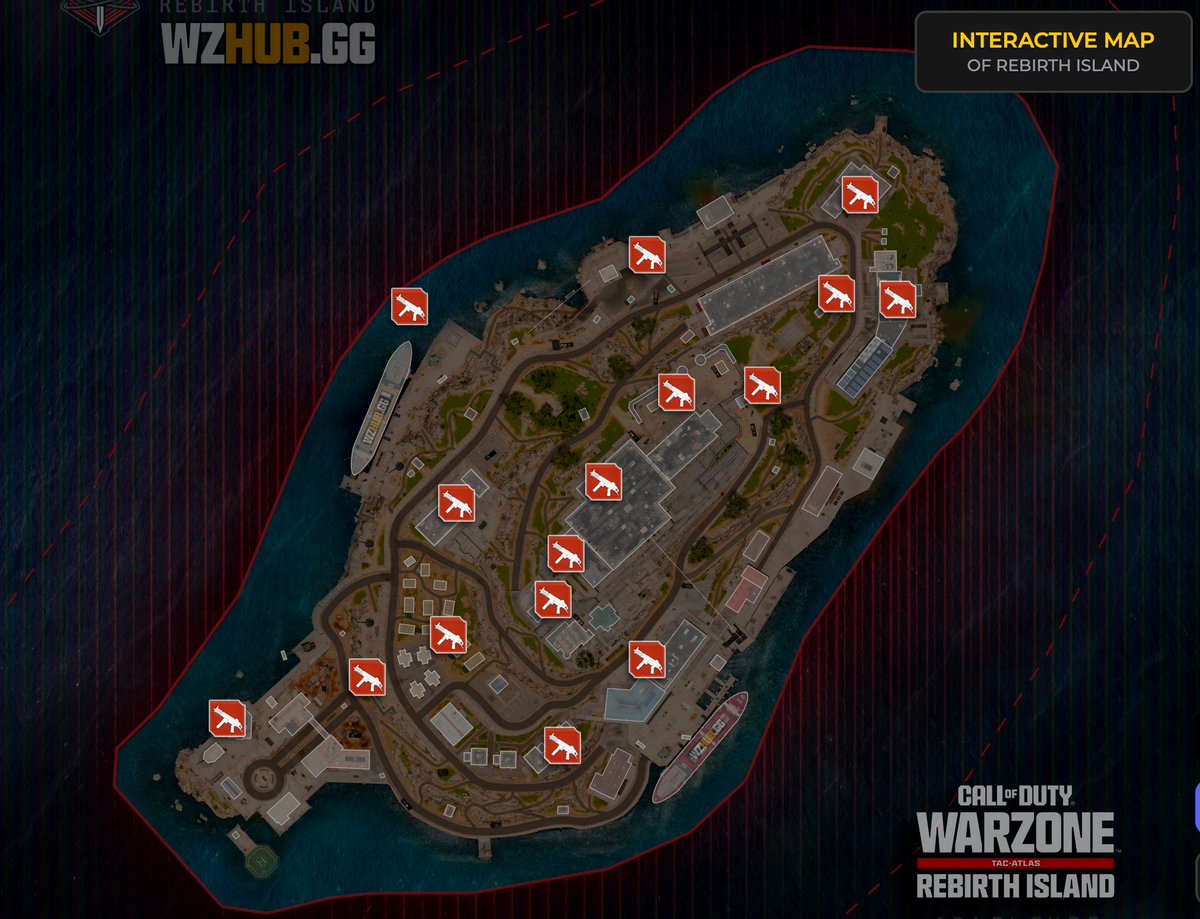 🔥Completed map of Hidden Blueprints (aka Staged Guns) on Rebirth Island (2024)

You may notice that the devs have added Hidden Blueprints that are scattered around the map. We have marked all of them on our interactive map (link in bio or next post). 

⚠️ These weapons are also