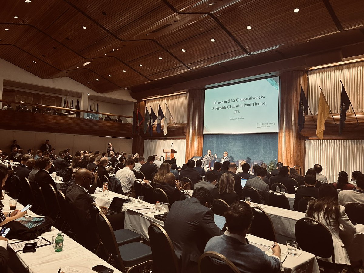 Thrilled to join today's #Bitcoin Policy Summit in Washington. Solid lineup featuring brilliant minds from several @BlockchainAssn members, including @SethHertlein/@Ledger & @GoBankYourself/@FoundryServices, plus #BTC Energy forerunner @TomMapes88 of @DigitalEnergyUS. Hats off…
