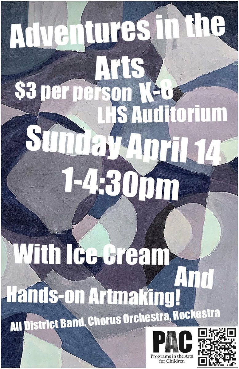 It's almost here! We're excited to see all the amazing art and listen to some amazing concerts. Hope to see you Sunday!
