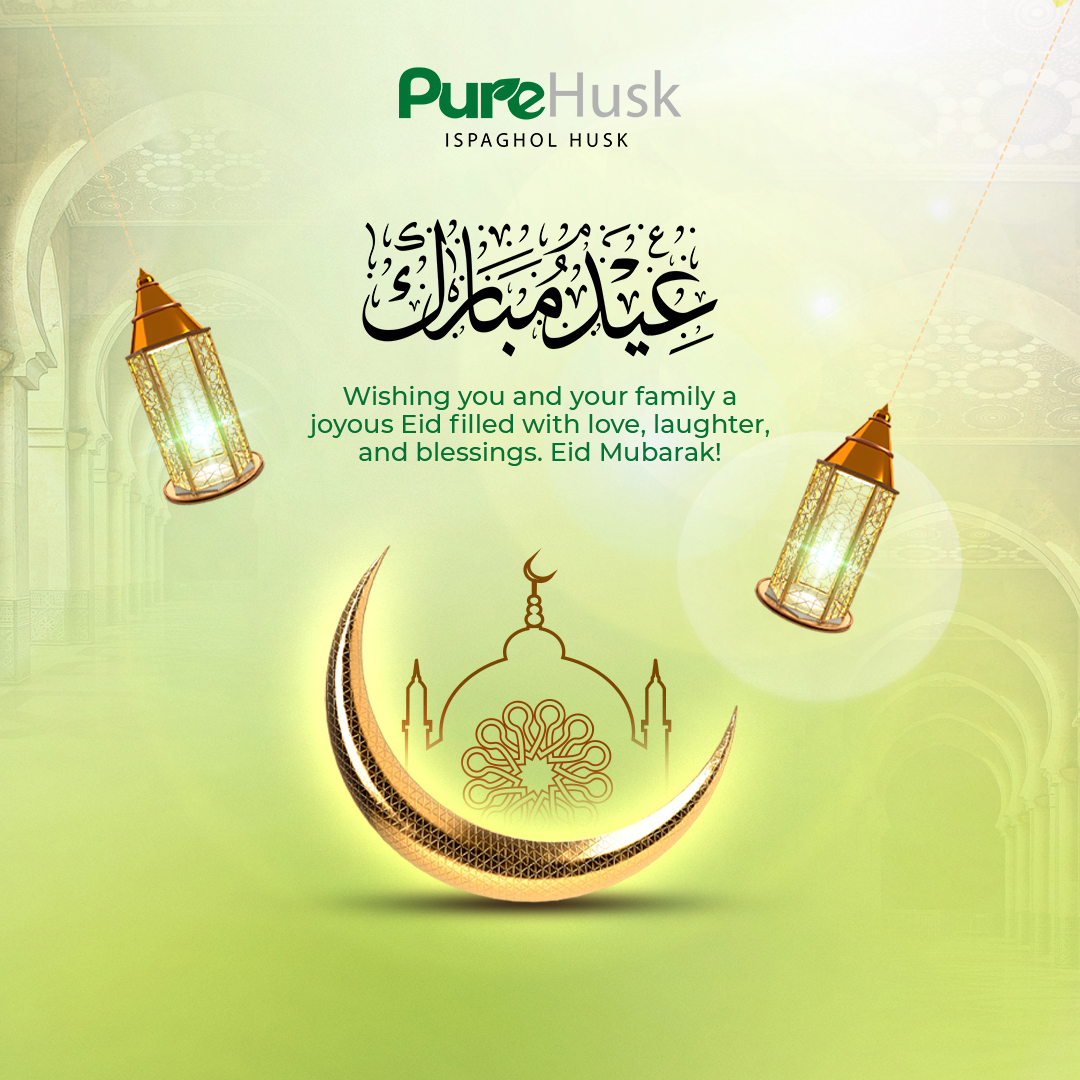 Cherish the joy of Eid with PureHusk by your side. This festive season, let health and happiness blend in every meal, making every moment healthier and every feast richer. Wishing you and your loved ones a happy Eid! 🌙

#PureHusk #EidMubarak #HealthyEid #PureEidi