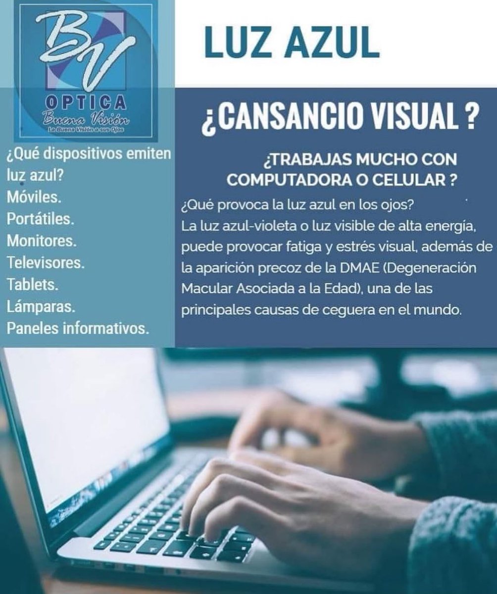 LO QUE TENÉS QUE SABER DEL CANSANCIO VISUAL 

<a href="/labuenavision/">Optica Buena Vision</a> 🤓

#amamostusojosamálosvostambién 

#lafutbolerapy⚽️👑