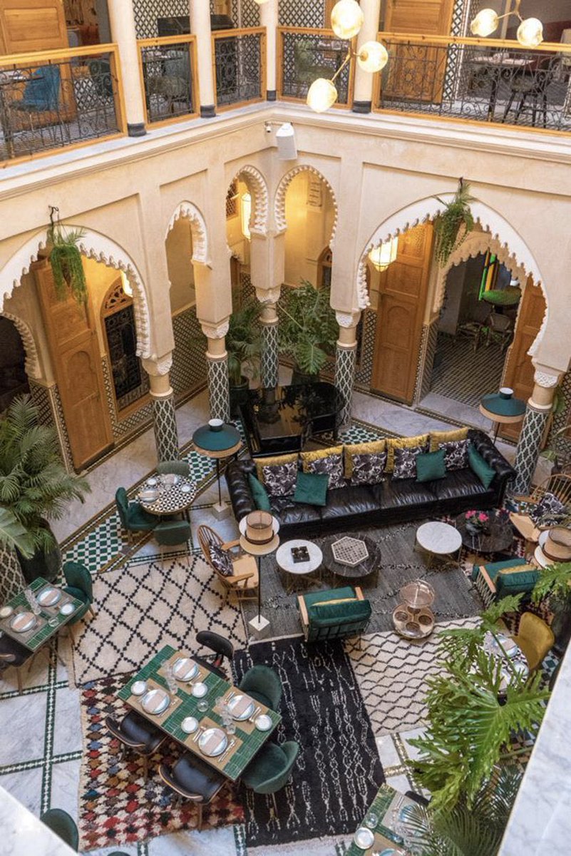 The beautiful restaurant Dar Dada in Casablanca 🇲🇦