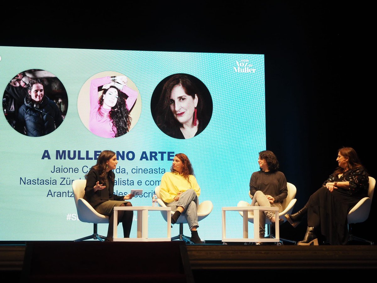 Cadena SER Galicia (@sergalicia) on Twitter photo Primeira das mesas deste #SERConVozdeMuller. ‘A muller na arte’, na que debaten <a href="/JaioneCC/">Jaione Camborda Coll</a>, <a href="/NastasiaZurcher/">Nastasia Zürcher</a> e <a href="/aranportabales/">Arantza Portabales</a>. Primeira das mesas deste #SERConVozdeMuller. ‘A muller na arte’, na que debaten <a href="/JaioneCC/">Jaione Camborda Coll</a>, <a href="/NastasiaZurcher/">Nastasia Zürcher</a> e <a href="/aranportabales/">Arantza Portabales</a>.