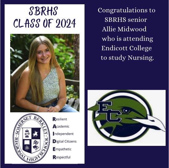 Congratulations Allie!!  @EndicottCollege