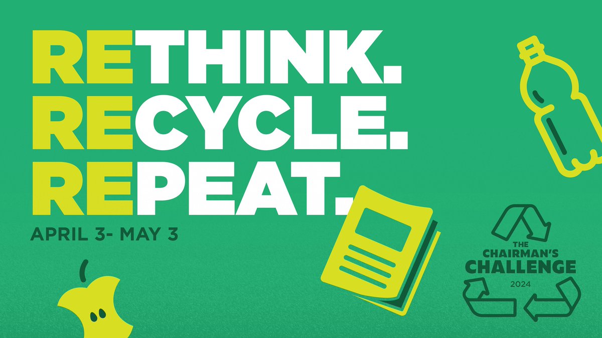 We're challenging employees to continue our Zero Waste efforts this April. It's all part of our Chairman’s Challenge — an annual program to rally employees to take action to improve our environment. Learn more about our sustainability efforts: bit.ly/4aEcIfr