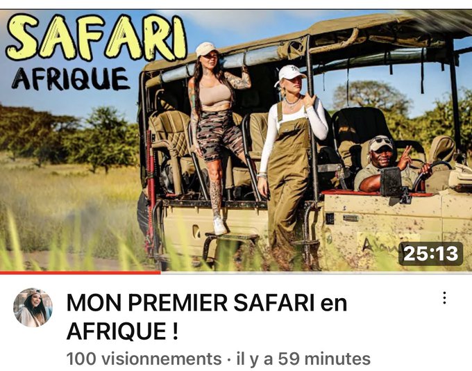NEW VLOG safari edition SUBSCRIBE to my YOUTUBE CHANNEL ❤️😍🇹🇿🦒🥰https://t.co/tKXSaDHlP8 https://t.co/