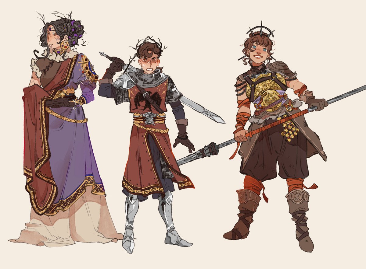 The queen, the prince and the black Smith.

I don't often show that I love charadesing and that it's also my job 🌚