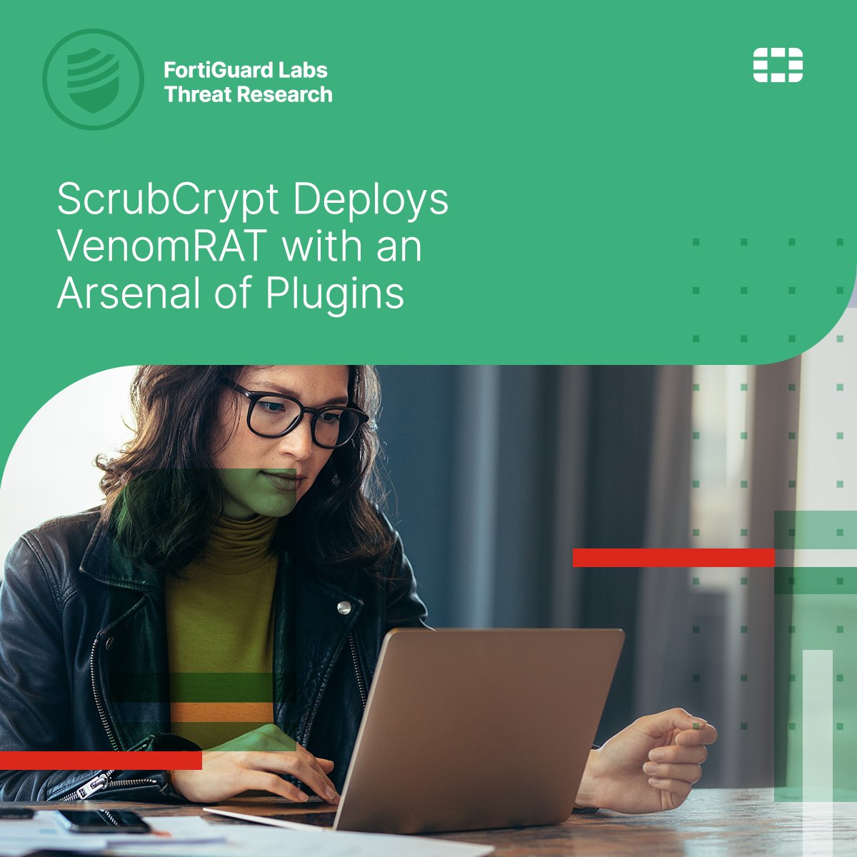 PromiscuousPort's tweet photo. The @FortiGuardLabs team recently uncovered a threat actor using #ScrubCrypt to spread VenomRAT along with multiple RATs. 🥷

Learn more 👉 https://t.co/TCisWz1JTG https://t.co/1q9nyOy4Un