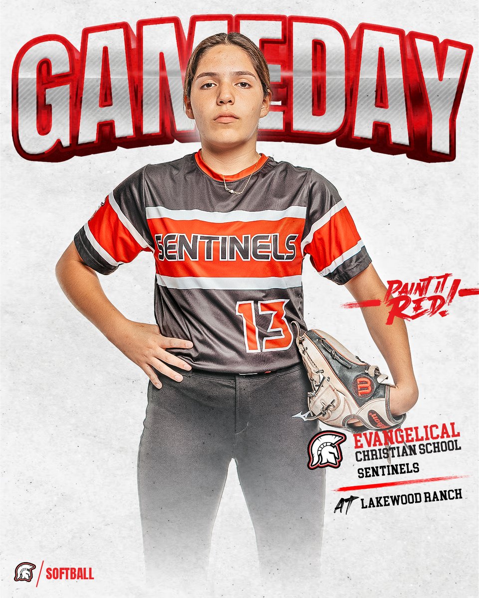 ECS Softball has a BIG away game against Lakewood Ranch tonight at 7PM! #PaintItRed