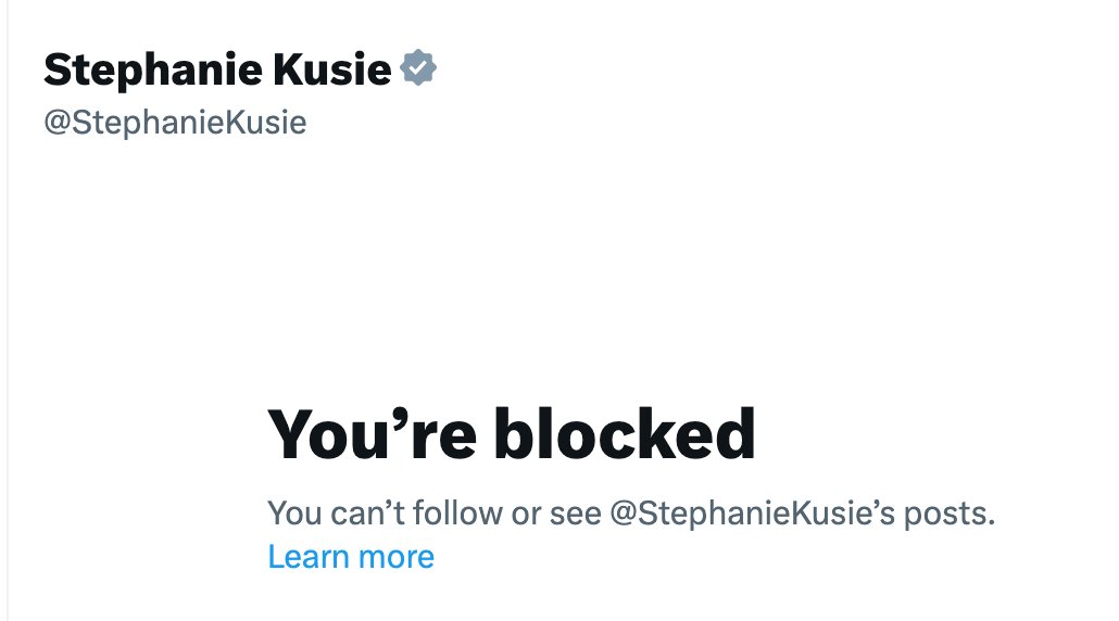 After @StephanieKusie disgraced herself in the House of Commons I went to message her (never done that before) to say I'd watched .... and LOL she's blocked me. She must be psychic