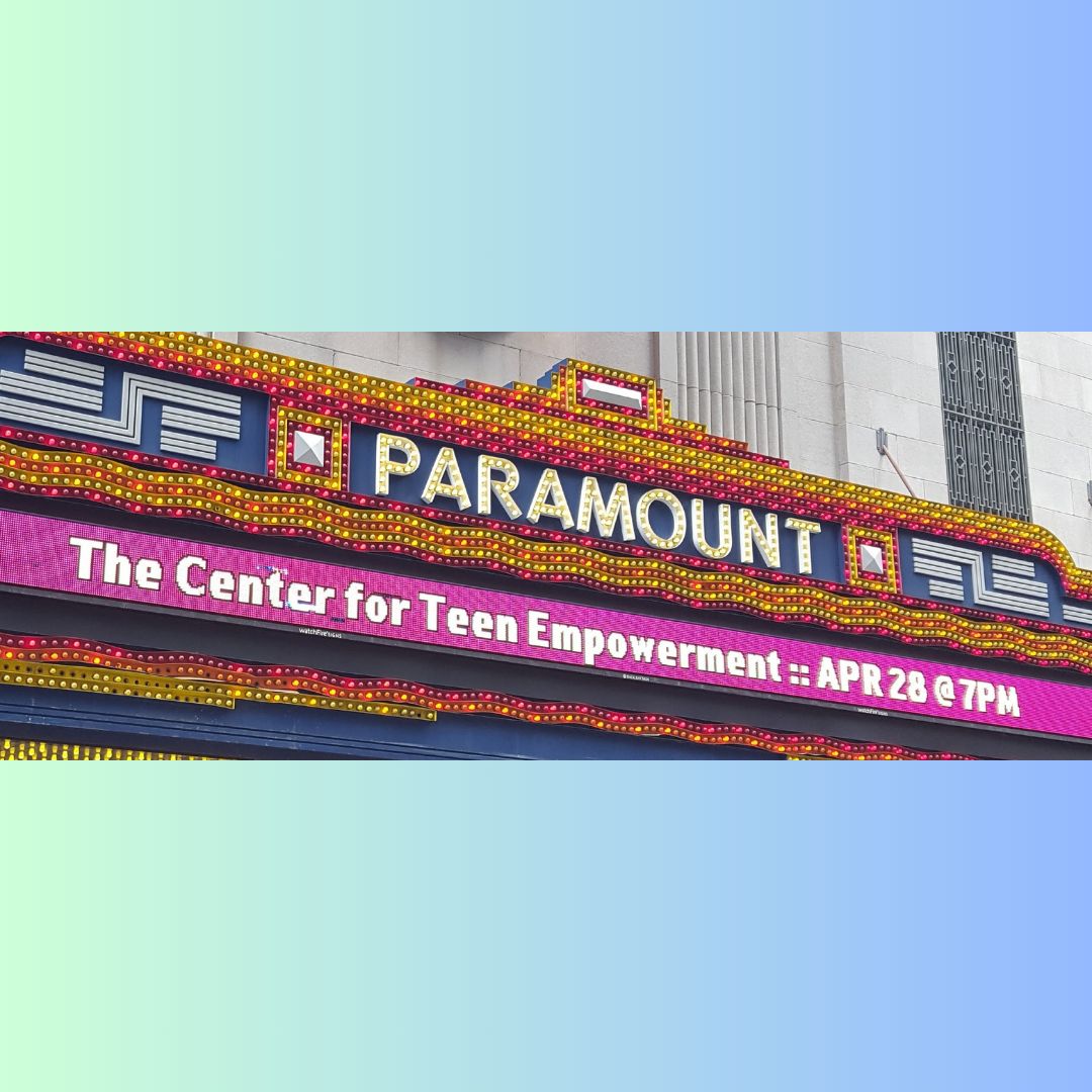 TE Boston’s Peace Conference will take place this year at Emerson Paramount Theatre. The Paramount Theatre has been proud partner with Teen Empowerment for the past seven years and is excited to host again! Buy your ticket with the link below. Link: emersontheatres.org/Online/default…