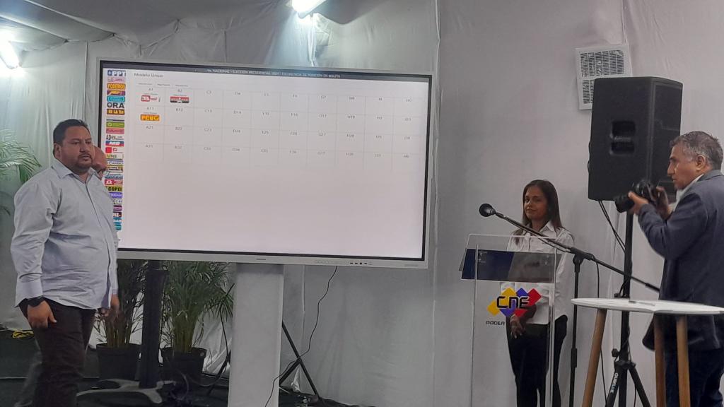 Nuestro Secretario Gral. Nal. @TupamaroMRT_ @WBenavides_MRT siempre activo y presente en el @cneesvzla donde se muestra la estructura de la boleta electoral de los 37 partidos políticos que participarán en la eleccion presidencial del #28Jul @NicolasMaduro #AvanzaPuebloUnido