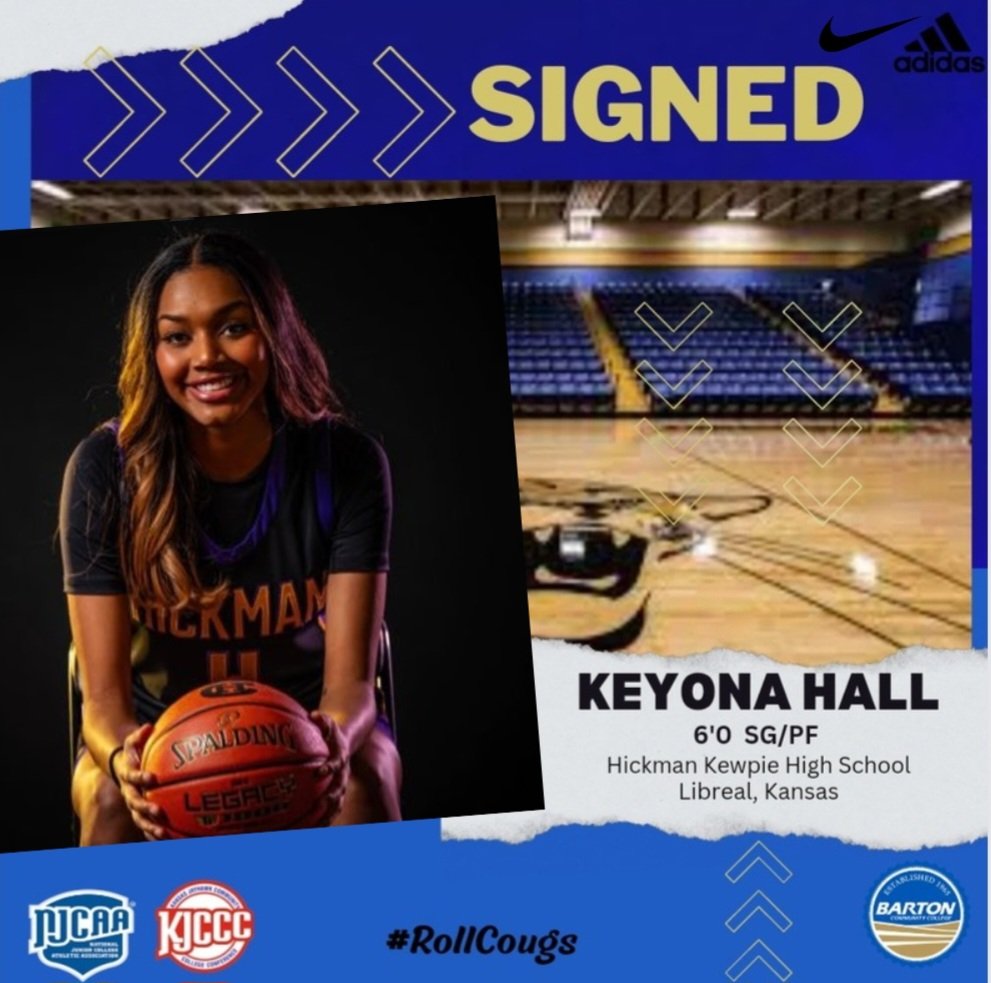 Cougar Fans, Please help us welcome Keyona Hall to the FAMILY🐾💙

#RollCougs #GoBarton