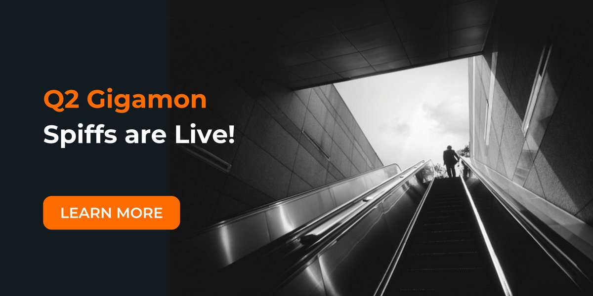 💥 Gigamon's Q2 spiffs are now live! Don't miss out on the rich incentives available in the Gigamon Partner Portal.

Check it out now! bit.ly/3LINzGy