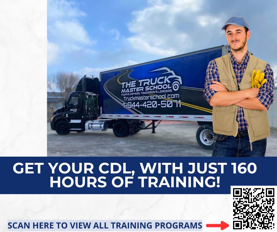 Drive your way to success as a professional trucker! With just 160 hours of training, you can obtain your CDL. Our program prepares you to become a skilled driver, ready to face the exciting challenges of the road.

#WeAreTruckers #CDLJourney #RoadToSuccess#bakersfield