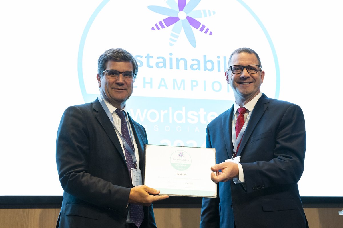 Por sexto año consecutivo somos Sustainability Champions de @worldsteel! Esta distinción reconoce las acciones y compromiso que todos los que formamos parte de Ternium tenemos para un futuro sostenible 🌎 #orgulloternium!