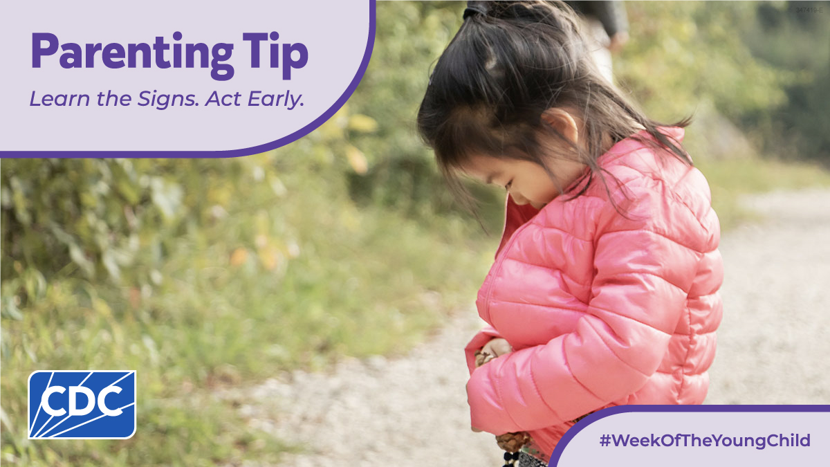 #ParentingTipoftheDay: Most 3-year-olds can put on some kinds of clothing by themselves. Set aside extra time to help your child practice dressing. Find more parenting tips and activities that support your child’s development: cdc.gov/Milestones #WOYC24