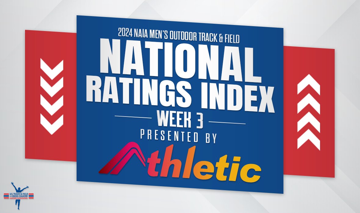Here is the newest edition of the 2024 @NAIA Men's Outdoor Track & Field National Rating Index, which is presented by @AthleticdotNet! Changes were plentiful, as 22 of the top-25 teams shifted spots since Week 2 after some great action. ustfccca.org/2024/04/featur…