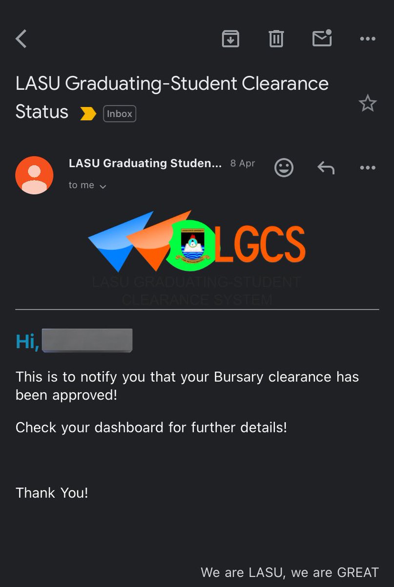 Y'all permit me to say I've passed the bursary stage ooh! I say make update y'all that well, I must say that @LASUOfficial is one of the best in Africa! 

So fast, So Smooth!