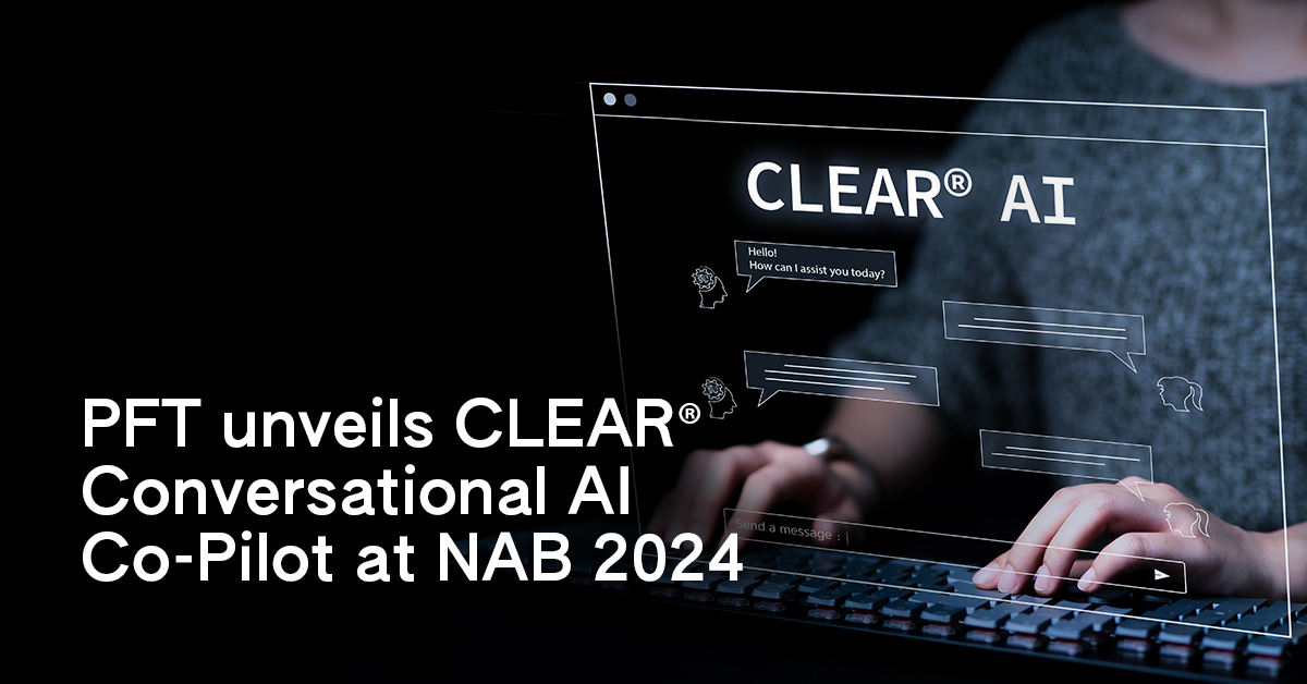 Prime Focus Technologies unveils CLEAR® Conversational AI Co-Pilot at NAB 2024. Revolutionizes how you engage with content, from creation to distribution. Join us at the @NABShow, W1921, as we launch this ground-breaking feature with Gen AI inside CLEAR®. eu1.hubs.ly/H08w3TW0