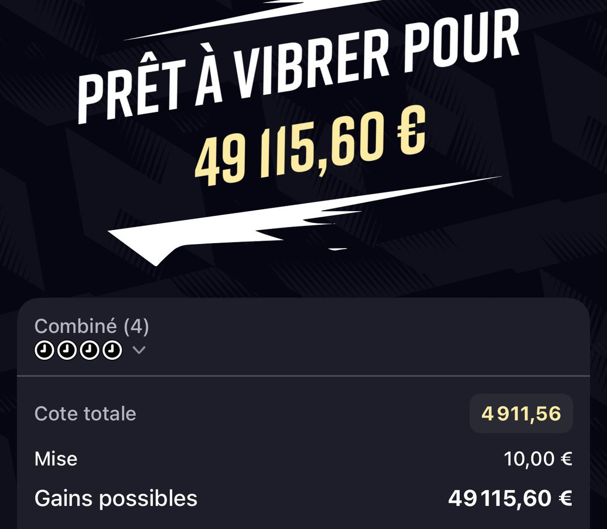 APMBetting's tweet photo. Si vous m’explosez  ce tweet 

J’envoi mes 3 tickets jackpot pour 19h45 

Alors chaud bouillant ?🔥🔥

🎯4911
🎯67 760
🎯236 000

❤️♻️

#NHL #TeamParieur https://t.co/eywht8m4fu
