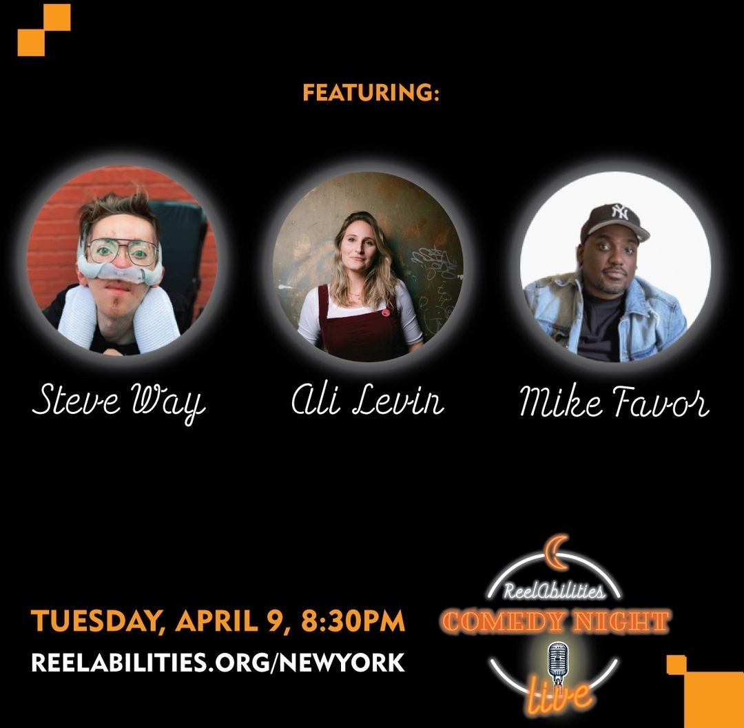 Just a few more hours to go! ReelAbilities Live - Comedy Night! zurl.co/hezH