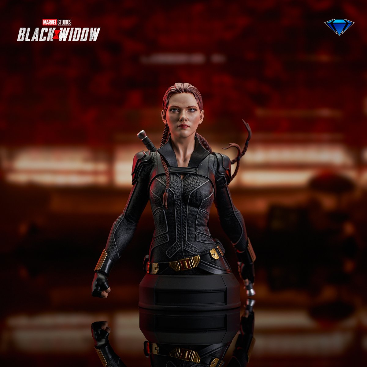 CollectDST's tweet photo. Gear up like a true Avenger with the Black Widow Mini Bust from Marvel Studios' Black Widow! Pre-order at https://t.co/xKrwUOladE #Marvel #BlackWidow #CollectDST #GGLTD #resinbust  #DiamondSelectToys https://t.co/cXsE7zcnCw