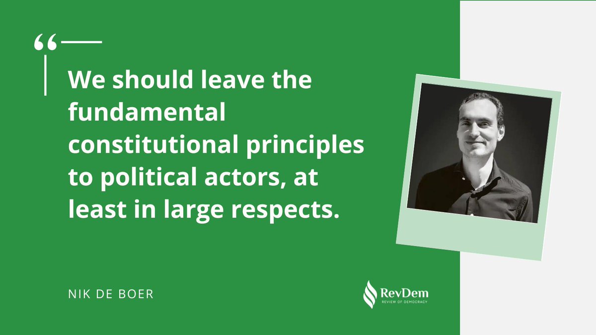 🎙️ In this conversation with @krzyzanowska_k, @nikdeboer argues why it is better to leave certain issues to parliaments rather than constitutional courts. 🎧🧑‍💻 Read or listen to it now: 👉 tinyurl.com/4vkkyrjr