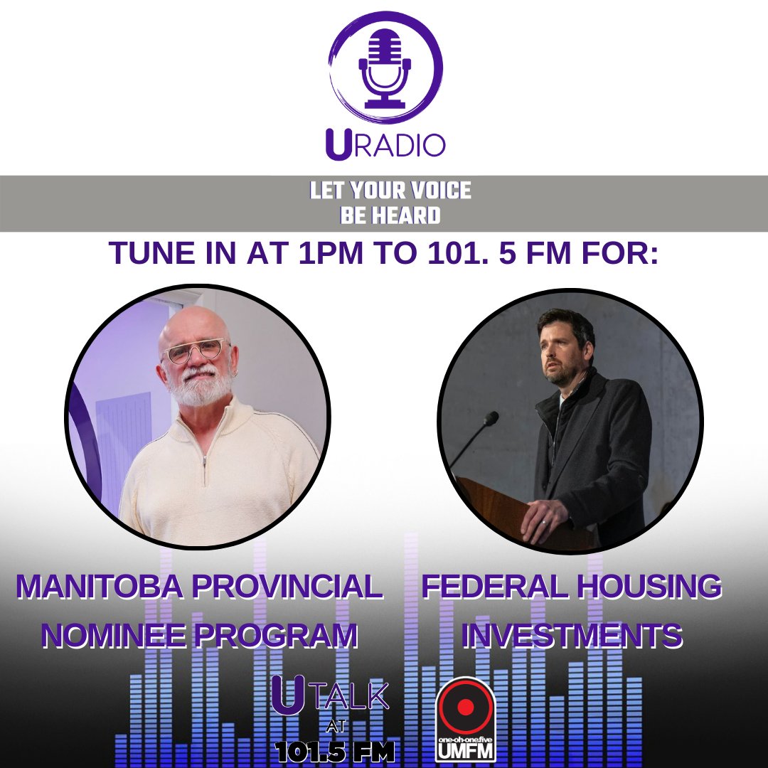 Provincially, changes were made to the MPNP, and federally, the Prime Minister was in Winnipeg last Thursday ahead of the 2024 budget about housing investments. 🎙Listen to the interviews at 101.5 FM at 1 PM CDT. #umulticultural #uradio #utalk #umfm