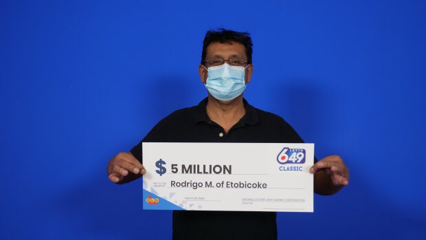 An auto worker from Etobicoke wins a $5M jackpot in Lotto 6/49