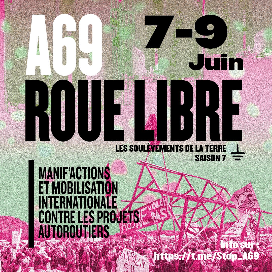 L’autoroute s’acharne ? La resistance s’installe ! ⁨🧵En avril et octobre 2023, nous avons été des milliers à nous rassembler pour dénoncer et tenter de mettre un terme à l’A69, dénonçant un projet hérité du siècle passé et triplement néfaste : inutile, écocidaire et antisocial.