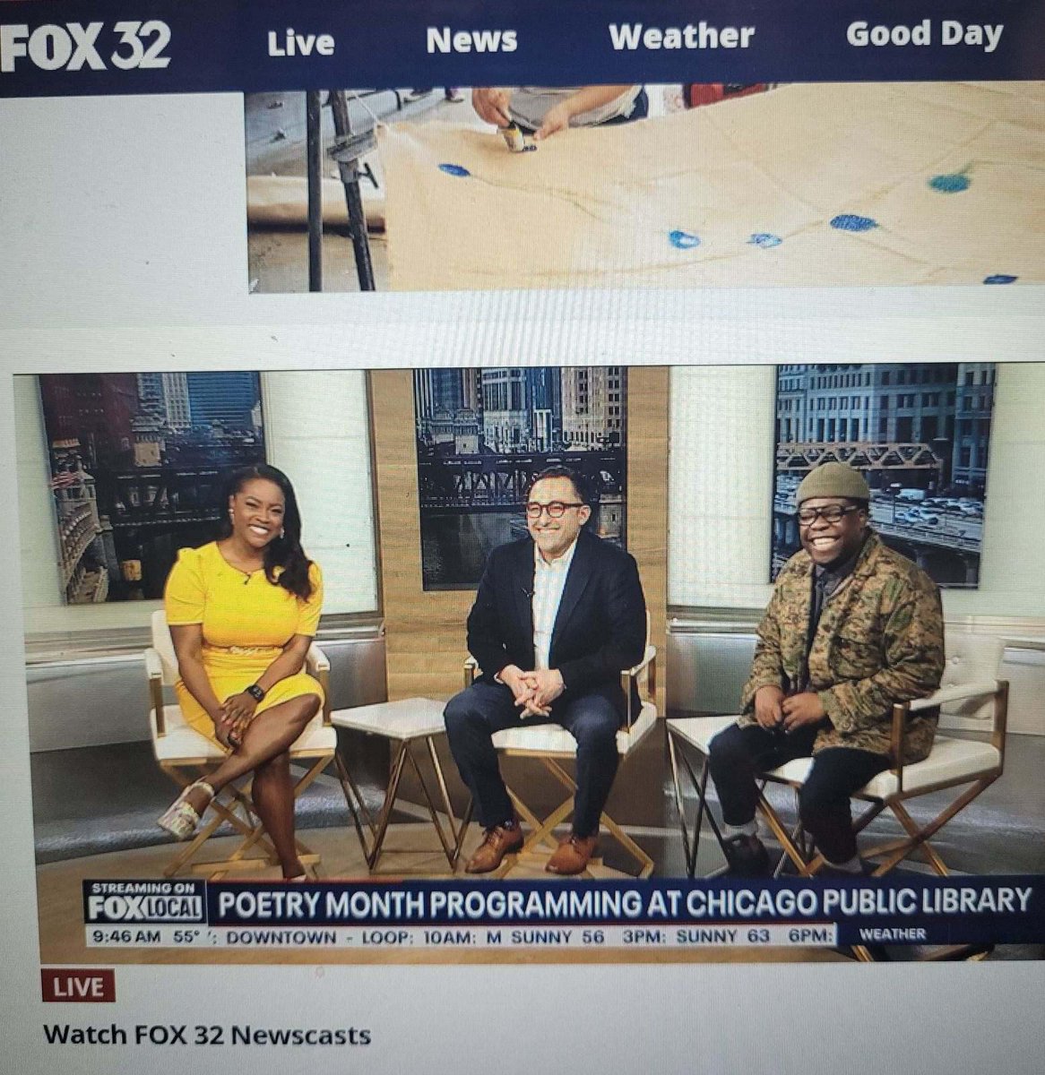 On @fox32news this morning talking 25th POETRY FESTIVAL with @chipublib commissioner Chris Brown